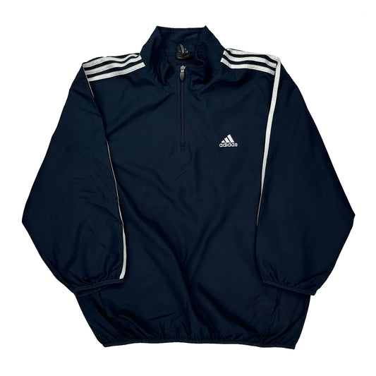 Adidas Jacket - Large Navy Polyester
