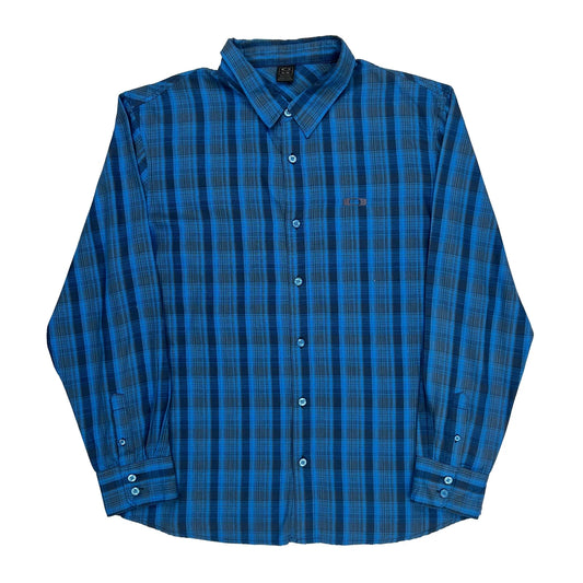 Oakley Checked Shirt - XL Blue Cotton
