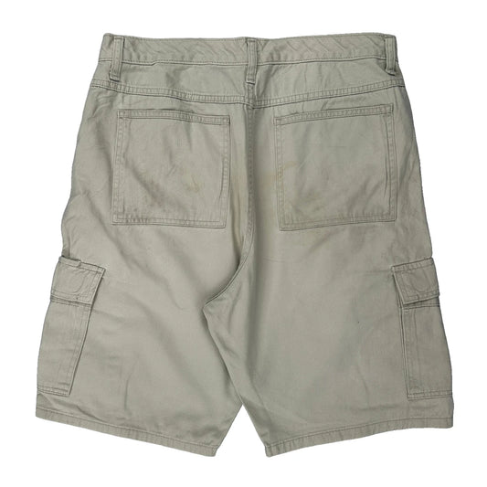 Wrangler Cargo Shorts - 34W 9L Beige Cotton
