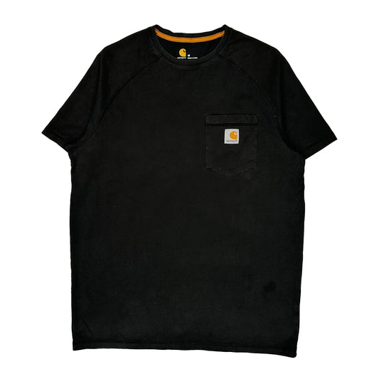 Carhartt T-Shirt - Medium Black Cotton