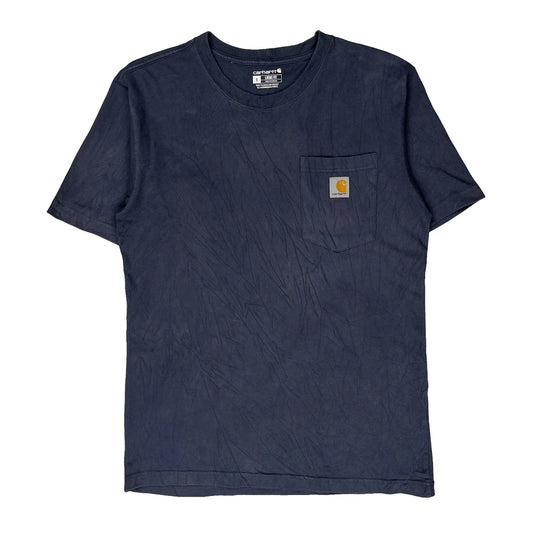 Carhartt T-Shirt - Small Blue Cotton