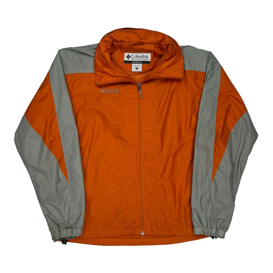 Vintage Columbia Windbreaker - Large Orange Polyester