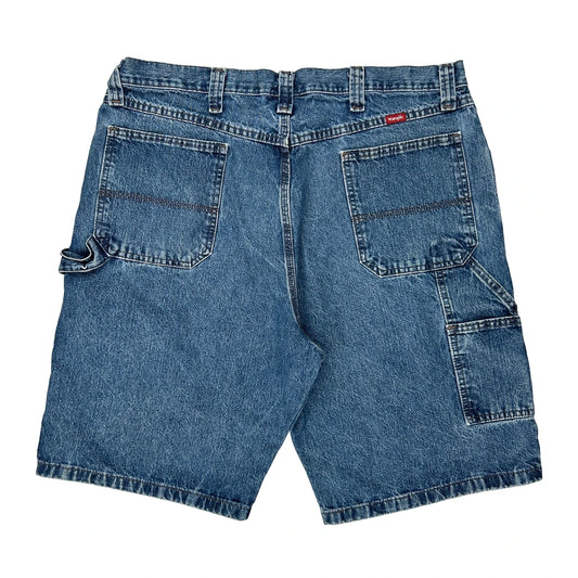 Wrangler Cargo Denim Shorts - 36W 10L Blue Denim