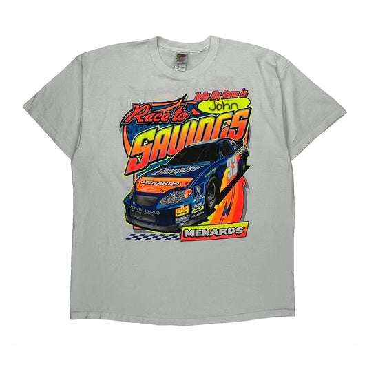 Menards Fruit Of The Loom Nascar T-Shirt - 2XL Multicoloured Cotton