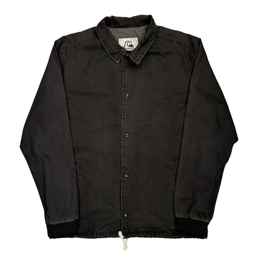 Quiksilver Coach Jacket - Medium Black Cotton