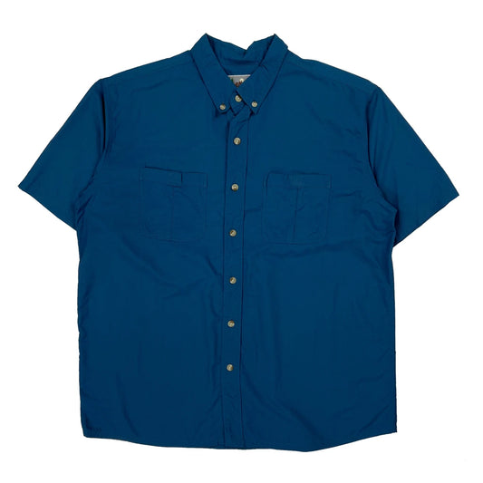 Ems Short Sleeve Shirt - Large Blue Nylon