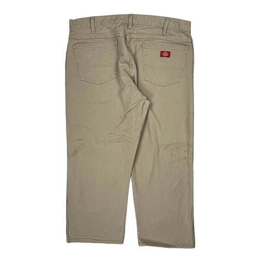 Vintage Dickies Trousers - 36W 24L Beige Cotton