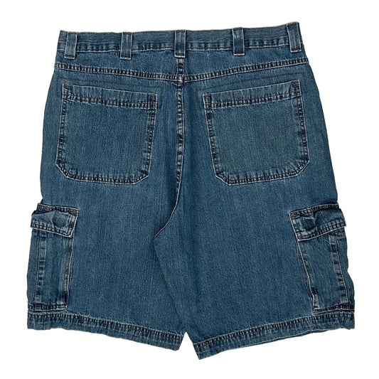Wrangler Cargo Shorts - 36W 10L Blue Cotton