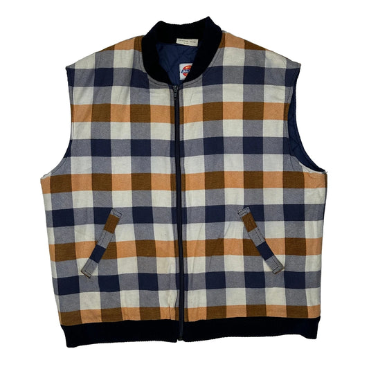 Dickies Checked Gilet - Large Multicoloured Cotton Blend