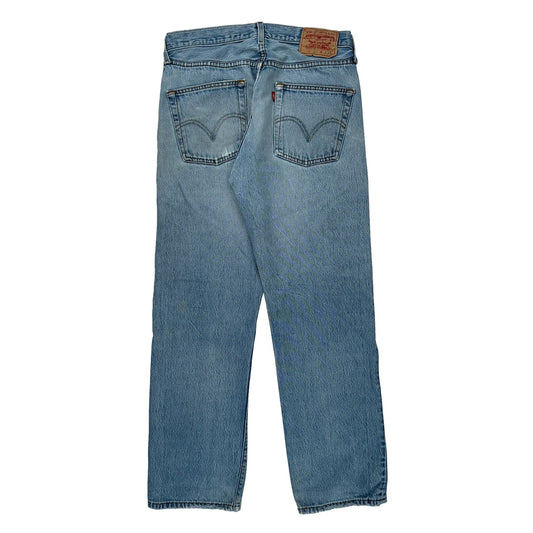 501 Levis Jeans - 30W 29L Light Wash Denim