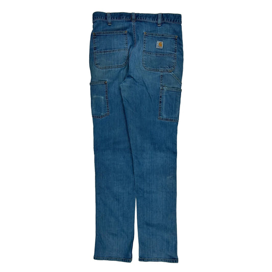 Carhartt Double Knee Carpenter Jeans - 32W 34L Blue Cotton