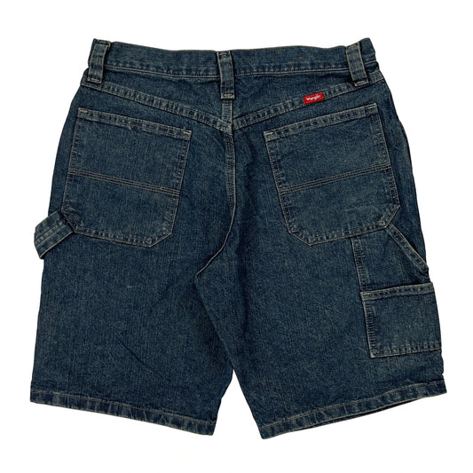 Wrangler Carpenter Shorts - 30W 10L Blue Cotton