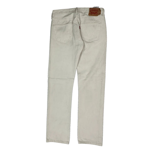 501 Levis Jeans - 32W 34L White Cotton