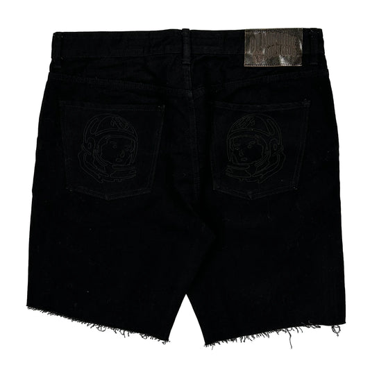 Vintage Bbc Billionaire Boys Club Graphic Denim Shorts - 36W 10L Black Cotton