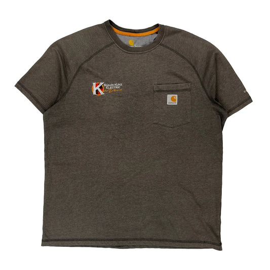 Shaun Kunz Electric Carhartt T-Shirt - Large Grey Cotton