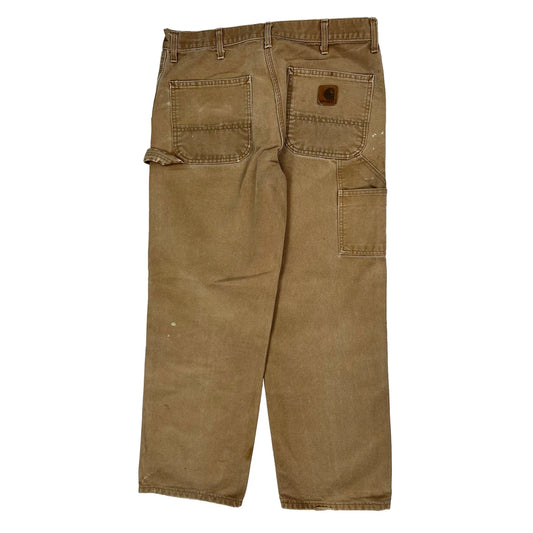 Carhartt Carpenter Trousers - 35W 30L Brown Cotton