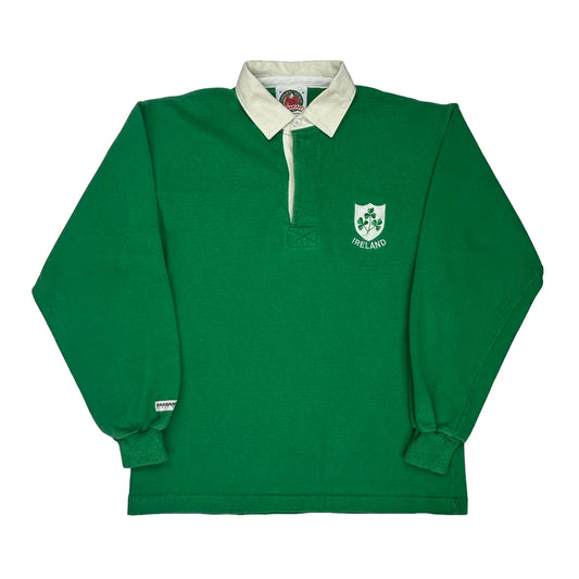 Ireland Barbarian Rugby Shirt - Medium Green Cotton