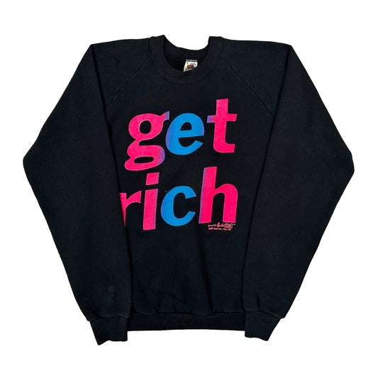 Fruit Of The Loom Sweatshirt - XL Black Cotton Blend