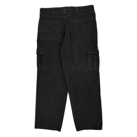 Unbranded Cargo Trousers - 32W 30L Black Cotton