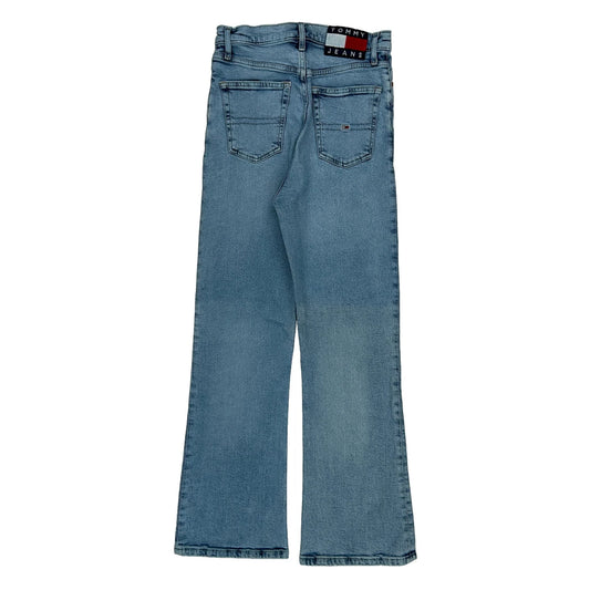 Tommy Jeans Flared Jeans - 24W UK 6 Light Wash Cotton