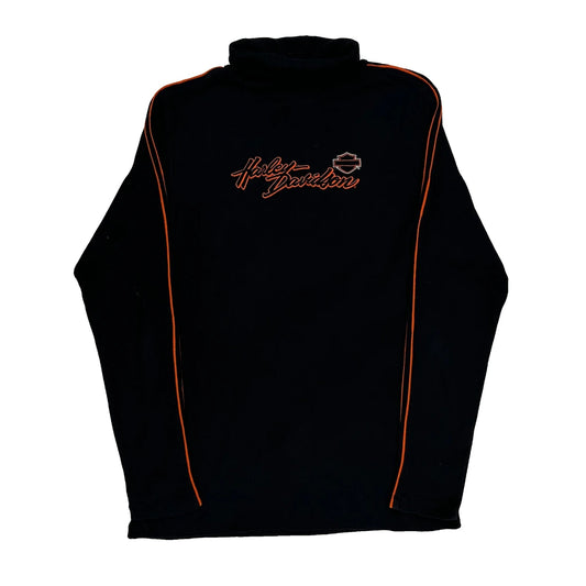 Sauk Prairie Harley-Davidson Harley Davidson Spellout Rollneck - XL Black Cotton