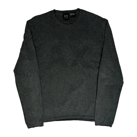 Armani Exchange Jumper - Large Grey Knitted