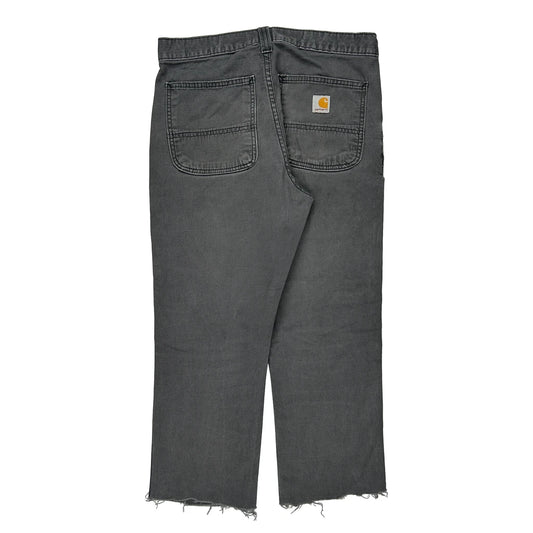 Carhartt Trousers - 32W 24L Grey Cotton