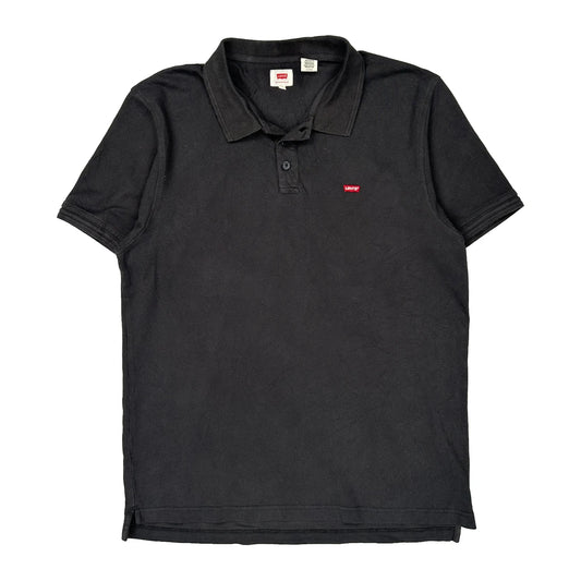 Vintage Levis Polo Shirt - XL Black Cotton