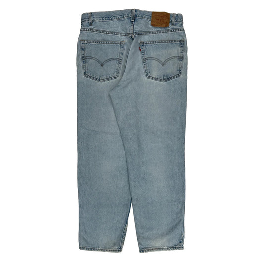 Levis 550 Jeans - 35W 30L Light Wash Cotton