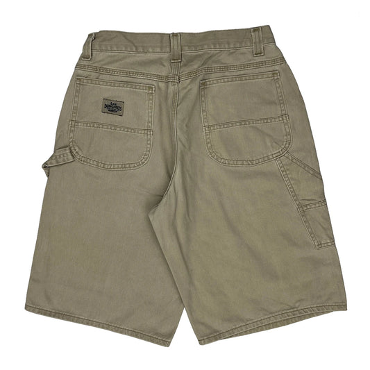 Lee Carpenter Shorts - 28W 11L Beige Cotton