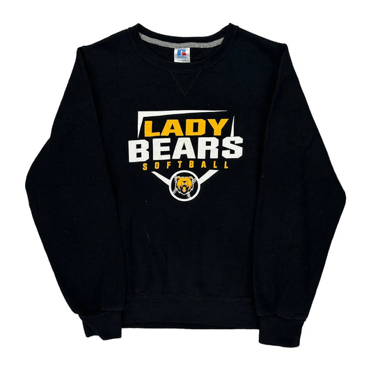 Lady Bears Softball Russell Athletic Graphic Sweatshirt - Small Black Cotton Blend