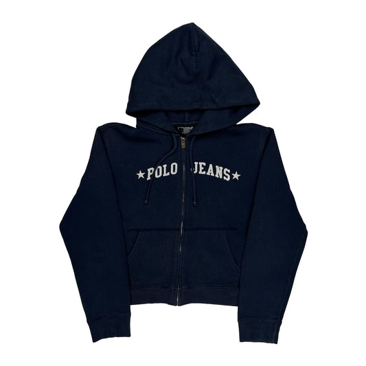 Ralph Lauren Spellout Hoodie - Large Navy Cotton