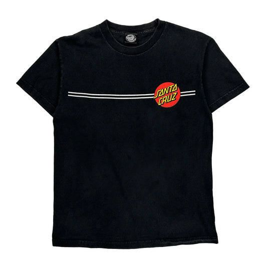 None Santa Cruz T-Shirt - Medium Black Cotton