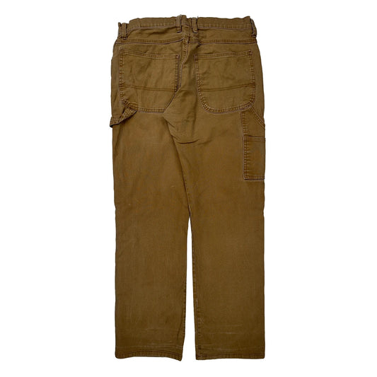 Carhartt Double Knee Carpenter Trousers - 36W 32L Brown Cotton