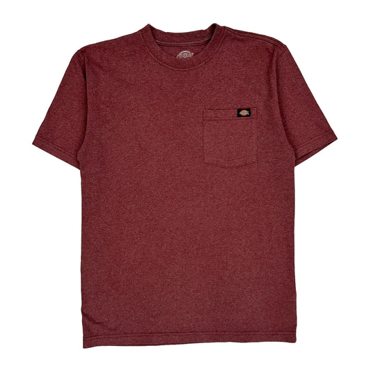 Dickies T-Shirt - Small Red Polyester Blend