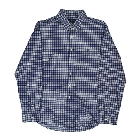 Ralph Lauren Checked Shirt - 2XL Blue Cotton