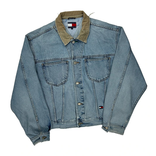 Tommy Jeans Oversized Denim Jacket - Large Light Wash Denim