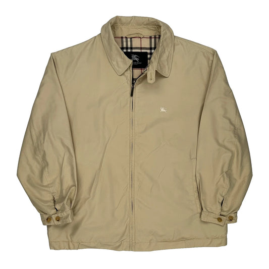 Burberry Checked Jacket - XL Beige Cotton