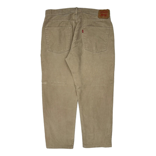 Levis Cord Trousers - 36″ Waist Beige Corduroy