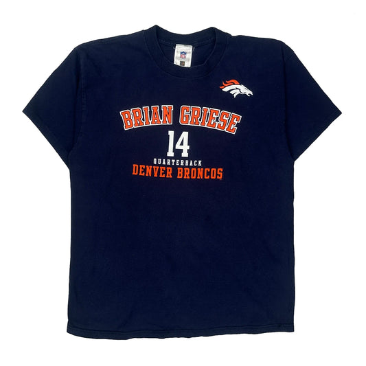 Denver Broncos Nfl T-Shirt - Large Navy Cotton
