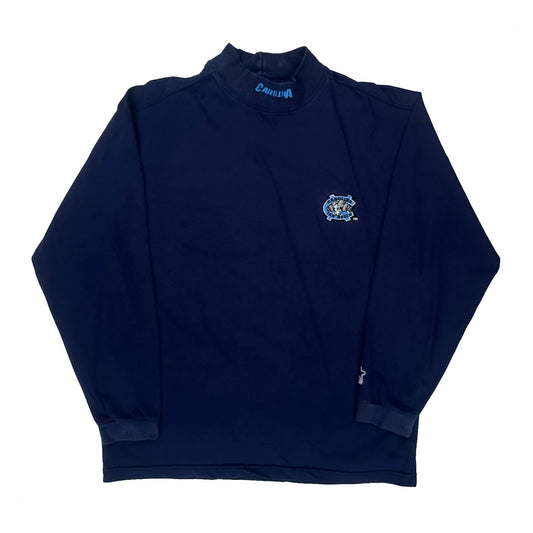 Carolina Starter College Long Sleeve T-Shirt - Large Navy Cotton