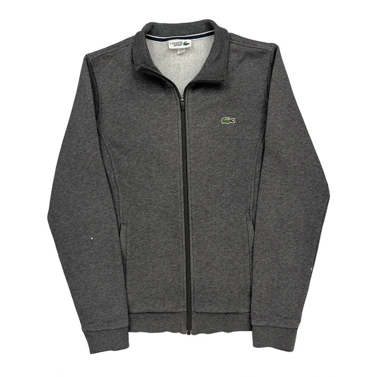 Lacoste Track Jacket - Medium Grey Cotton Blend