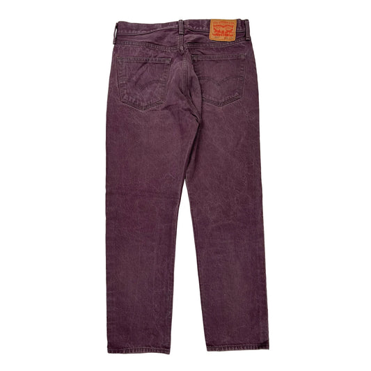 Levis 501 Jeans - 32W 31L Purple Cotton