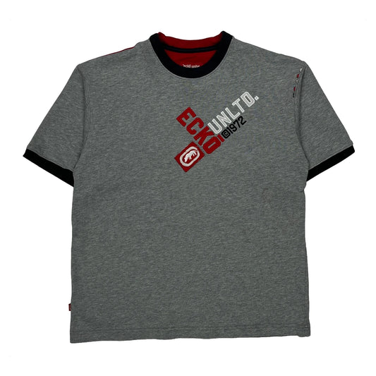 Ecko Unltd Graphic T-Shirt - Medium Grey Cotton