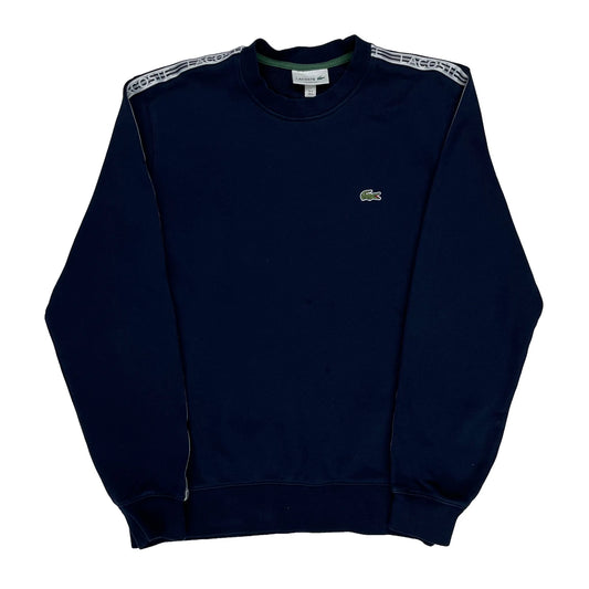 Lacoste Sweatshirt - Large Navy Cotton