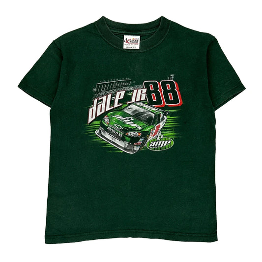 Age 10-12 Chase Authentics Nascar T-Shirt - Medium Green Cotton