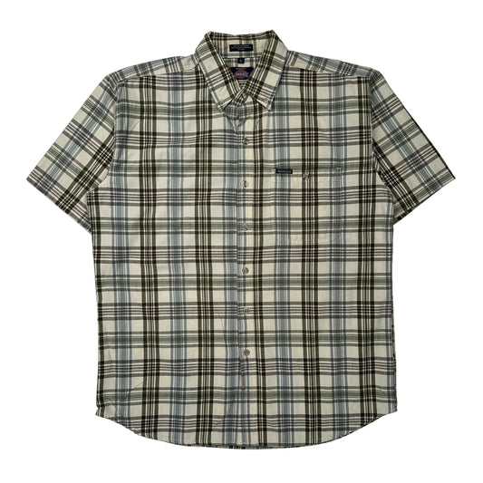 Dickies Checked Short Sleeve Shirt - Large Multicoloured Cotton
