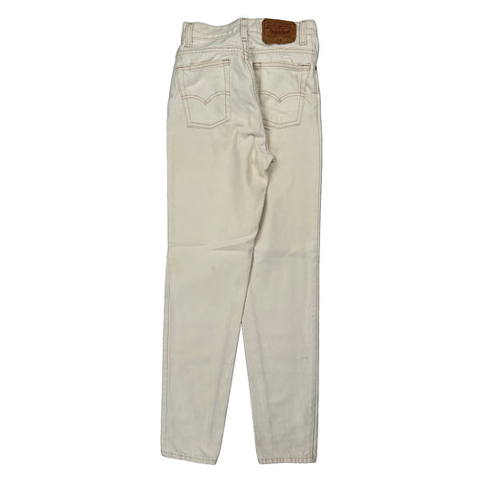 Levis Jeans - 25W UK 6 Cream Cotton