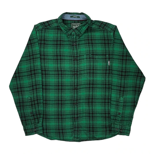Trout Run Woolrich Checked Flannel Shirt - XL Green Cotton