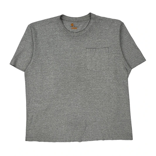 Carhartt T-Shirt - Large Gray Cotton